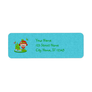 Nature Lover Frog Faery Return Address Label