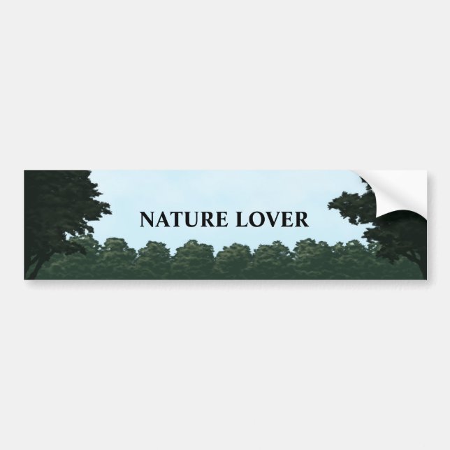 nature lover landscape panorama bumper sticker (Front)