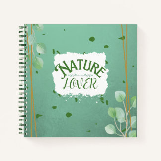 Nature Lover Spiral Notebook Blank Page Journal