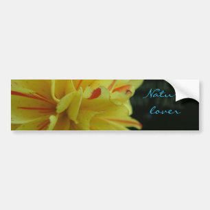 Nature Lover yellow flower Bumper Sticker