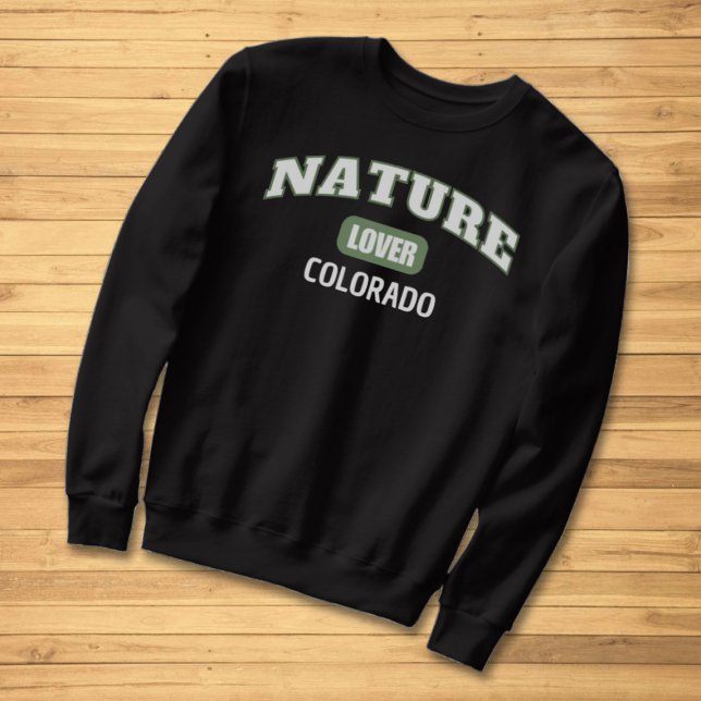 Nature Lover Your State Typography Sweatshirt (Creator Uploaded)