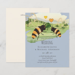 Nature Lovers Countryside Bees Wedding