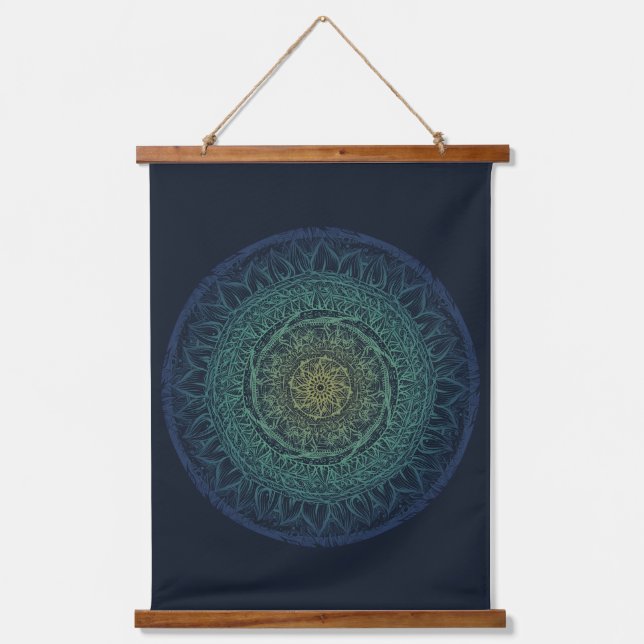 Nature Lovers Mandala Art Mandalas Design          Hanging Tapestry (Front)