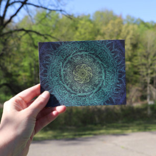 Nature Lovers Mandala Art Mandalas Design Postcard