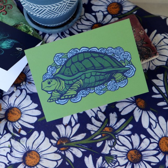 Nature Lovers Turtle Art Turtles                   Card (Creator Uploaded)