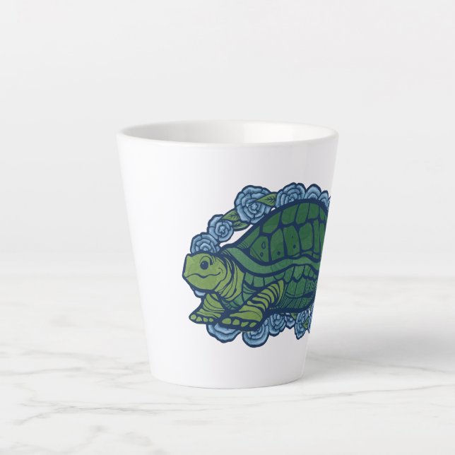 Nature Lovers Turtle Art Turtles                   Latte Mug (Front)