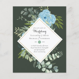 Nature Lovers Wedding Foral Greenery Rustic Boho  Flyer