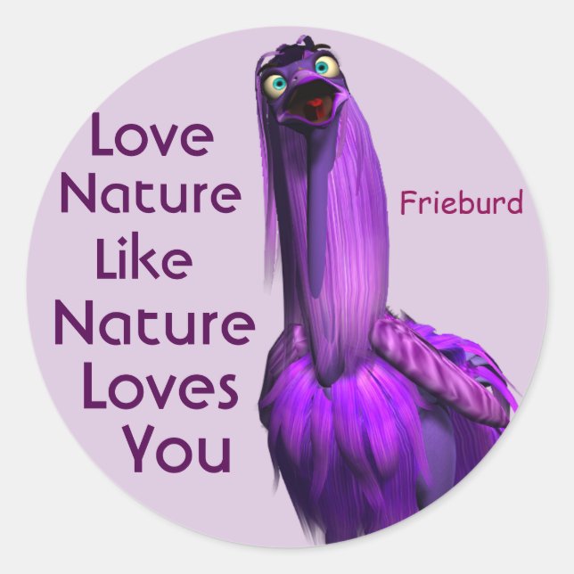 Nature Loves You stickers (Front)