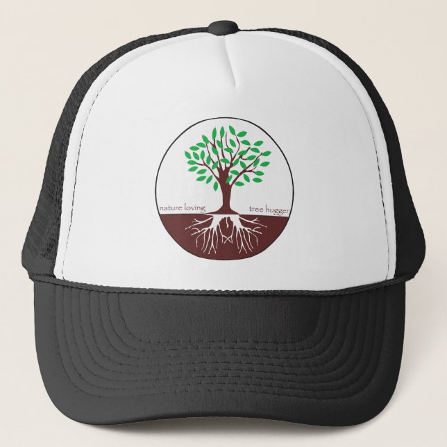 Nature Loving Tree Hugger Trucker Hat (Front)