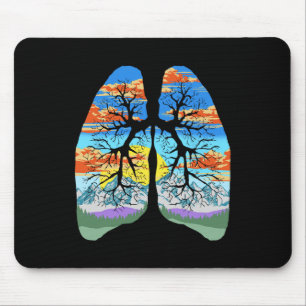 Nature Lungs Outdoor And Earth Day Trees And Mount Mouse Pad