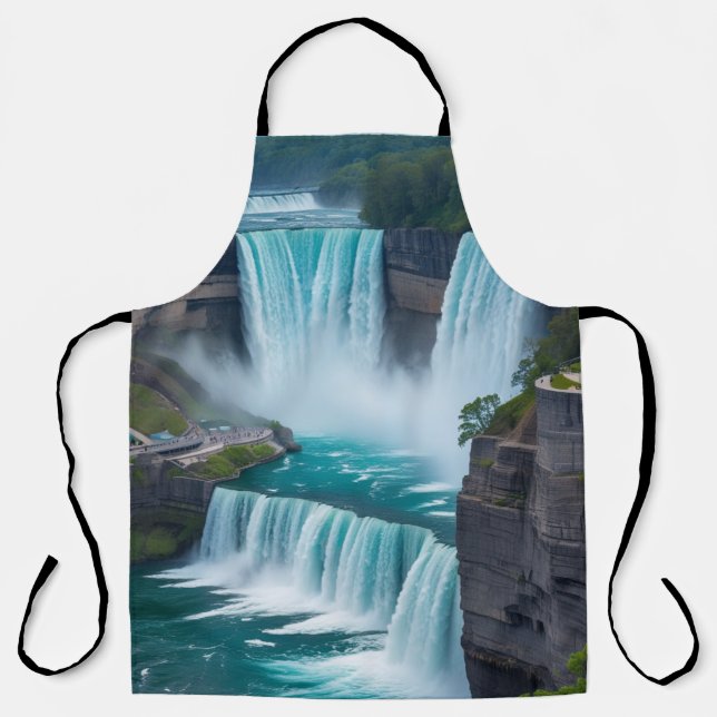 "Nature Meets Culinary – Niagara Falls Art Apron (Front)
