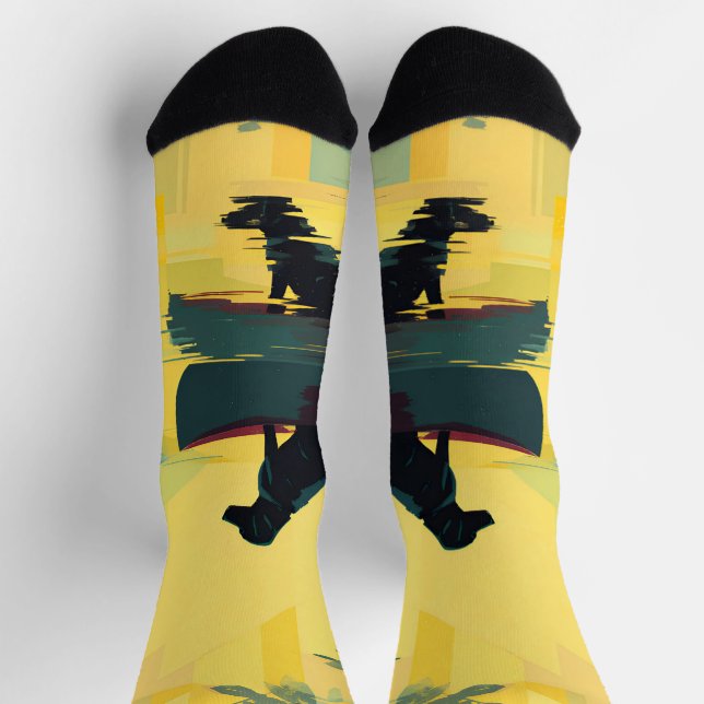 Nature Minimalist Black Labrador Canoe Socks (Top)
