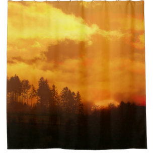 NATURE MORNING SUNRISE SHOWER CURTAIN
