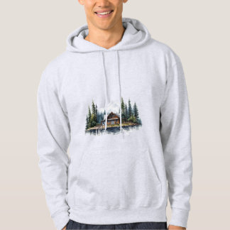 Nature Mountain Cabin Hoodie