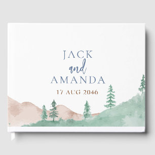 Nature Mountain Forest Wedding Guestbook