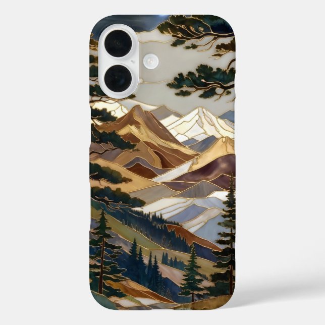 Nature Mountain iPhone Case Forest Landscape Desig (Back)