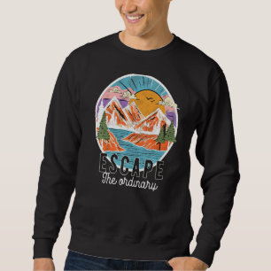Nature  Mountains Climbers Hikers Camping Retro Sweatshirt