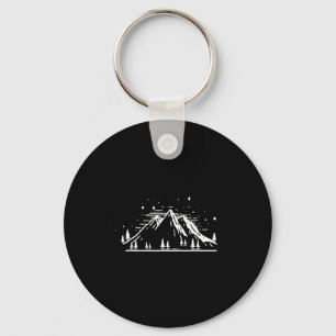 Nature Mountains Snow Travel Holiday Hiking Fan Gi Key Ring