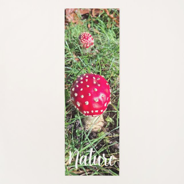 Nature mushroom  yoga mat (Front)