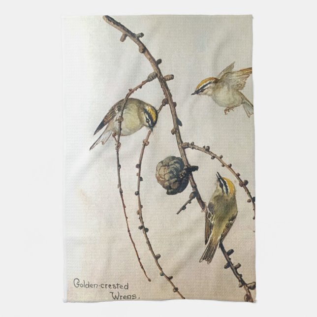 Nature Notes by Edith Holden Tea Towel (Vertical)