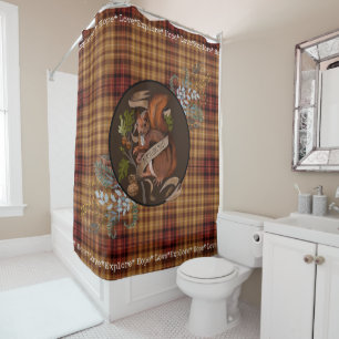 Nature Nut Squirrel Shower Curtain