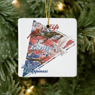 Nature of America Ceramic Ornament