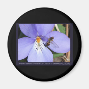 Nature Of Love Birds-Foot Violet Magnet