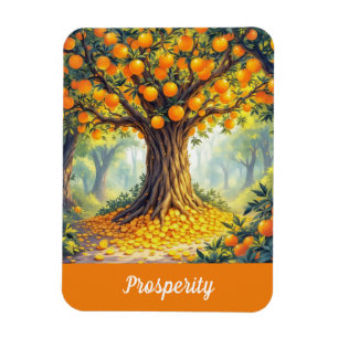 Nature Orange Tree Wealth Abundance Prosperity Magnet