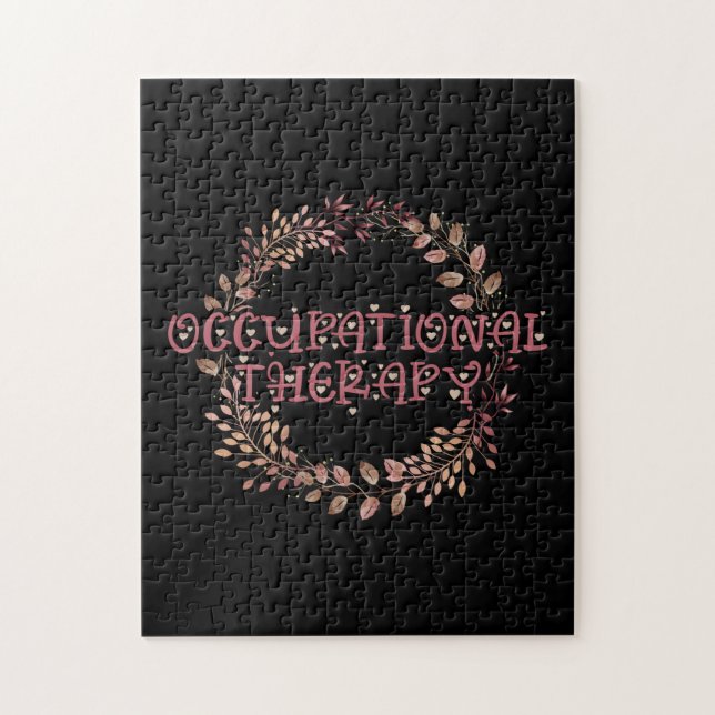 Nature OTA Therapist OT Exercise Leaves Occupation Jigsaw Puzzle (Vertical)