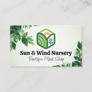 Nature Outdoor Landscape Leaves Business Card
