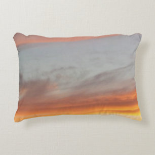 Nature Pastel Evening Sunset Sky Decorative Cushion