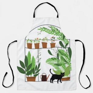 Nature pattern, greenhouse, gardening. Fence, flow Apron