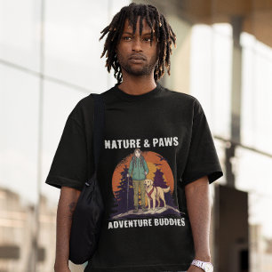 Nature & Paws Hiking Girl & Golden Retriever T-Shirt