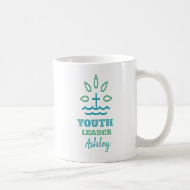 Nature Personalised Youth Leader Director Pastor Coffee Mug (Right)