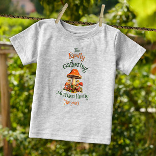 Nature Personalize Boy Girl Retro Family Reunion Baby T-Shirt