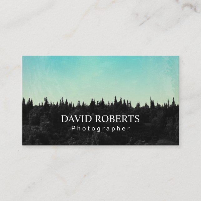Nature Photography Professional Photographer Business Card (Front)