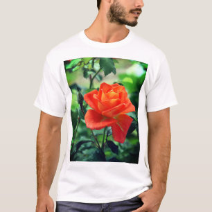 Nature Pink Rose Flower T-Shirt