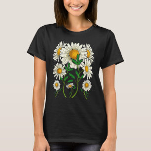 Nature Plant Garden Daisies Flower Blossom Botanic T-Shirt
