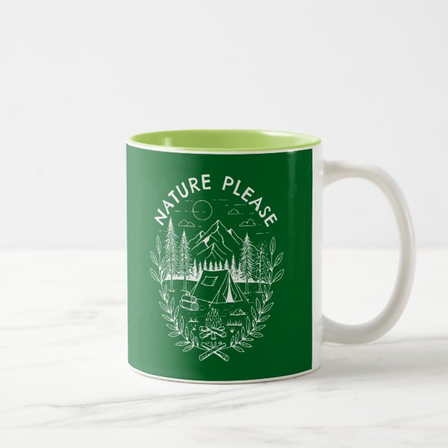 Nature Please Two-Tone Coffee Mug (Right)