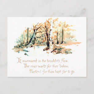 Nature Poetry Postcard