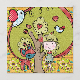 Nature Princess Birthday Invitation