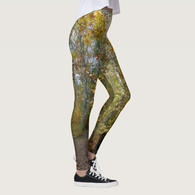 Nature pure forest green tree leggings (Right)