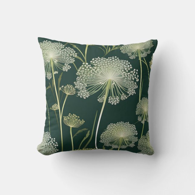 Nature Queen Anne's Lace Pattern Cushion (Front)