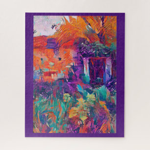 Nature reclaims a house in Bulgaria vibant colours Jigsaw Puzzle