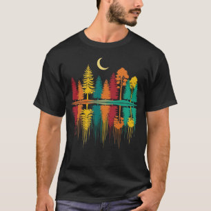 Nature Reflection Forest Trees Outdoor Wildlife T-Shirt