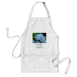 Nature Relaxes Music Heals Art brings Peace apron