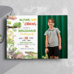 Nature Reptile Birthday Party Invitation<br><div class="desc">Our reptile birthday invitation is the perfect way to invite friends and family to your party. The design features a nature theme, with plenty of space for all the important details such as the date, time, and location of the party. Perfect for any age, gender and theme of the party,...</div>