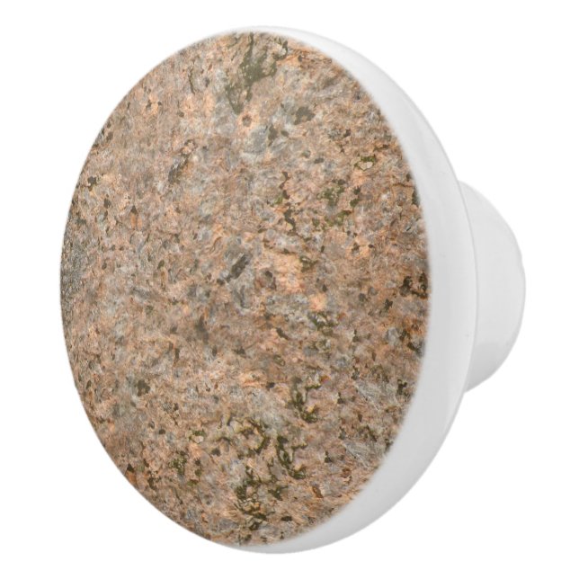 Nature Rock Photo Geology Texture Ceramic Knob (Right)
