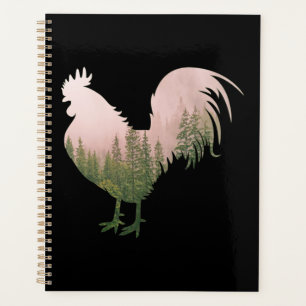 NATURE ROOSTER CHICKEN FOREST STYLE PLANNER