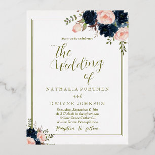 Nature Rose Wedding Invitation